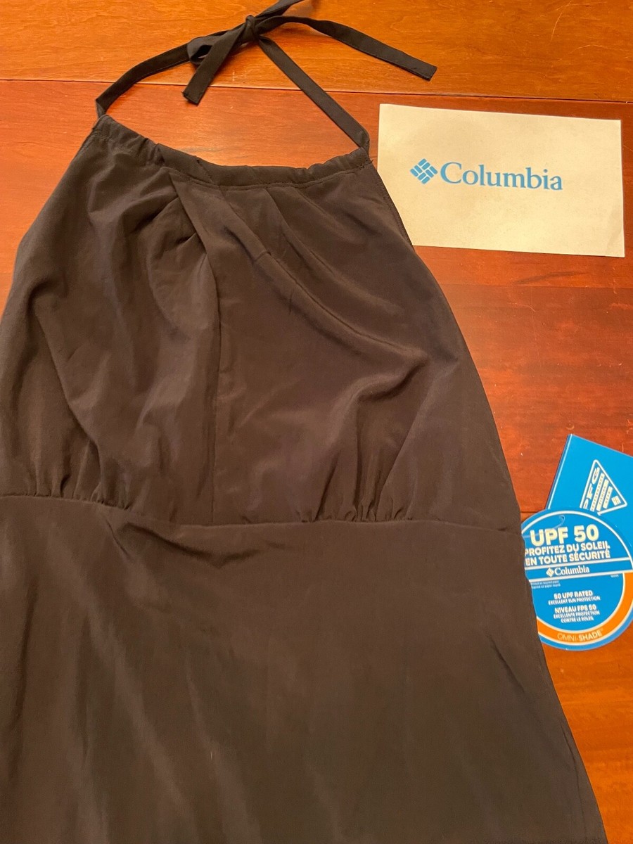 NWT COLUMBIA ARMADALE high neck HALTER TOP DRESS black OMNI-FREEZE Womens S  | eBay