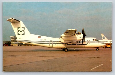 De Havilland Dash 7 YJ-AIE INEX-ADRIA AVIOPROMET Stuttgart Germany prop Postcard
