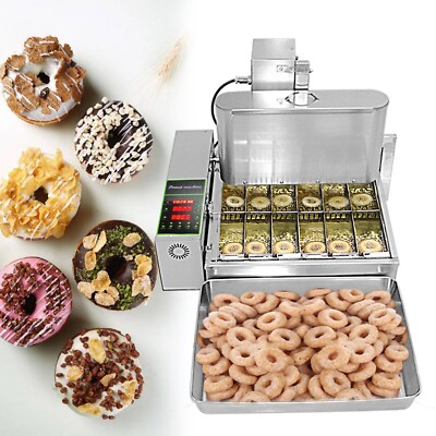 #ad #ad Kolice 2600pcs hour Mini 6 rows donuts making machine frying doughnut maker $890.00