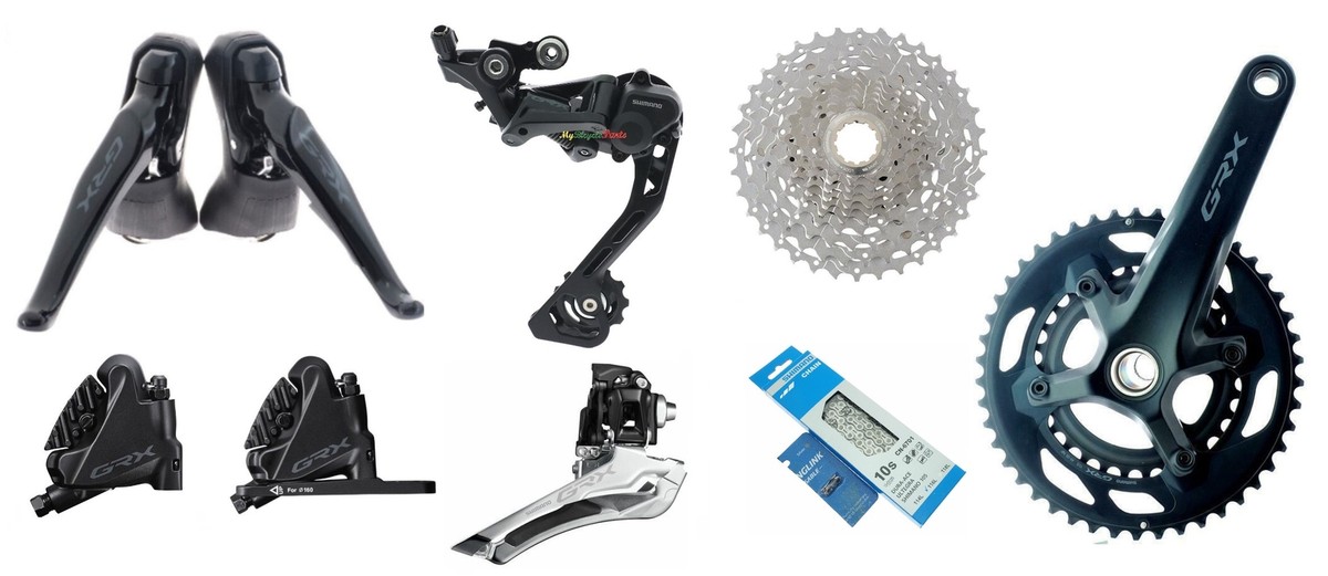 GRX 1×11 ST-RX600/BR-RX400/RD-GX810 Shimano GRX RX400 2x10 Disc ST/FD/RD-RX400 FC-RX600 M771-10 11-36T
