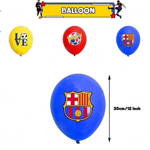 Barcelona Fußball Kindergeburtstag Geburtstagsdeko Happy Birthday Girlande Sets - Bild 3 von 5