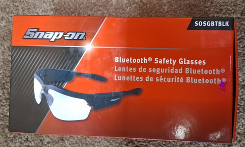 Snap-On Bluetooth Safety Glasses SOSGBTBLK