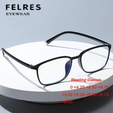 High Magnification 0 +4.25 To +6.00 Reading Glasses Men Women Fashion Eyeglasses