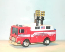 1/84 Scale Mack Auxiliary Power / Floodlight Heavy Rescue Fire Truck 3" Matchbox