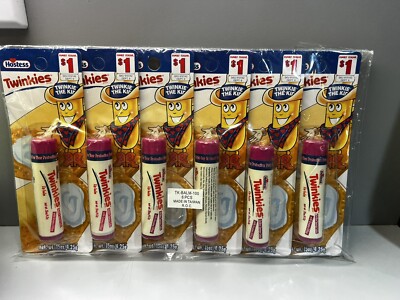 Vintage Hostess Twinkies Lip Balm Twinkie The Kid Set Of 6 Sealed Dated 2003