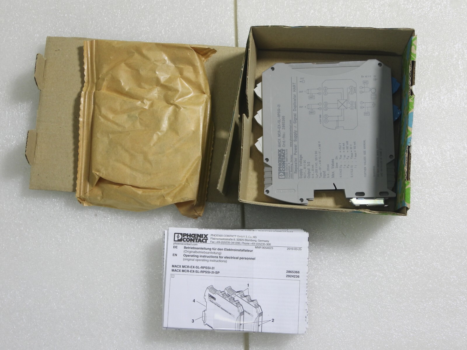 Phoenix Contact MACX MCR-EX-SL-RPSSI-2I Repeater Power Supply Signal ...