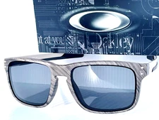 NEW Oakley HOLBROOK MIX Woodgrain w POLARIZED Galaxy Black Lens Sunglass 9384