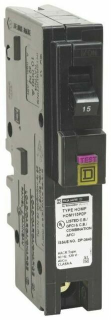 Square D HOM115PDF 120V Miniature Breaker Circuit 10