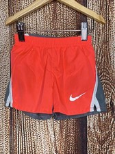 Nike Dri-Fit Toddler Girl  s Running Shorts Orange  Gray Size 2T EUC