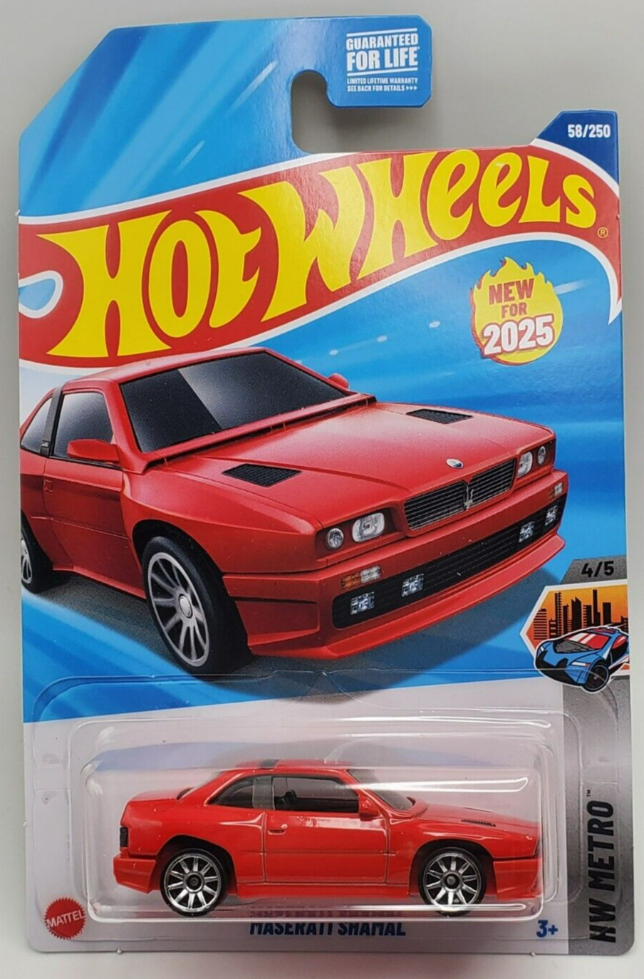 2025 Hot Wheels Red Maserati Shamal HW Metro #58