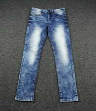 Southpole Jeans Boys 12 Blue Denim Acid Wash Active Flex Stretch School Kids