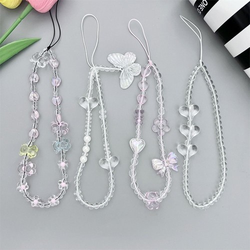 Detachable Love-heart Butterfly Phone Keychain Phone Charm Accessories - Photo 6 sur 16