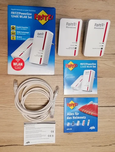 Fritz! Powerline 1240E WLAN Set - Wie Neu!