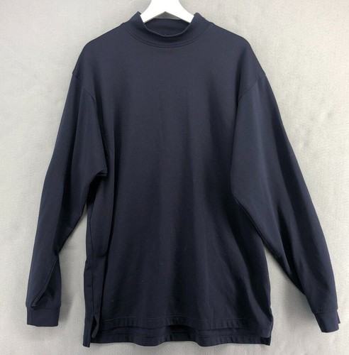 Vintage FootJoy Mock Neck Athletic Shirt Mens Large Long Sleeve Tee Preppy Dad | eBay