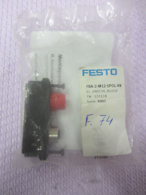 FESTO FBA-2M12-5POL-RK EL.Anschl.Block  Anschlußblock Adapter 533118