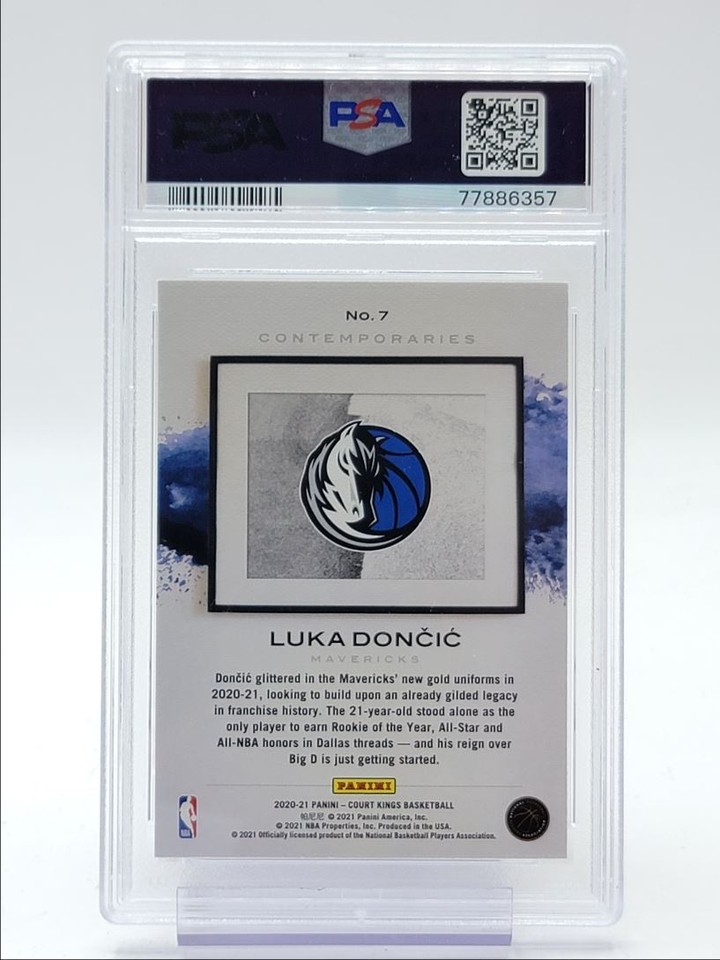 LUKA DONCIC 202021 COURT KINGS CONTEMPORARIES BASKETBALL PSA 10 Q3273