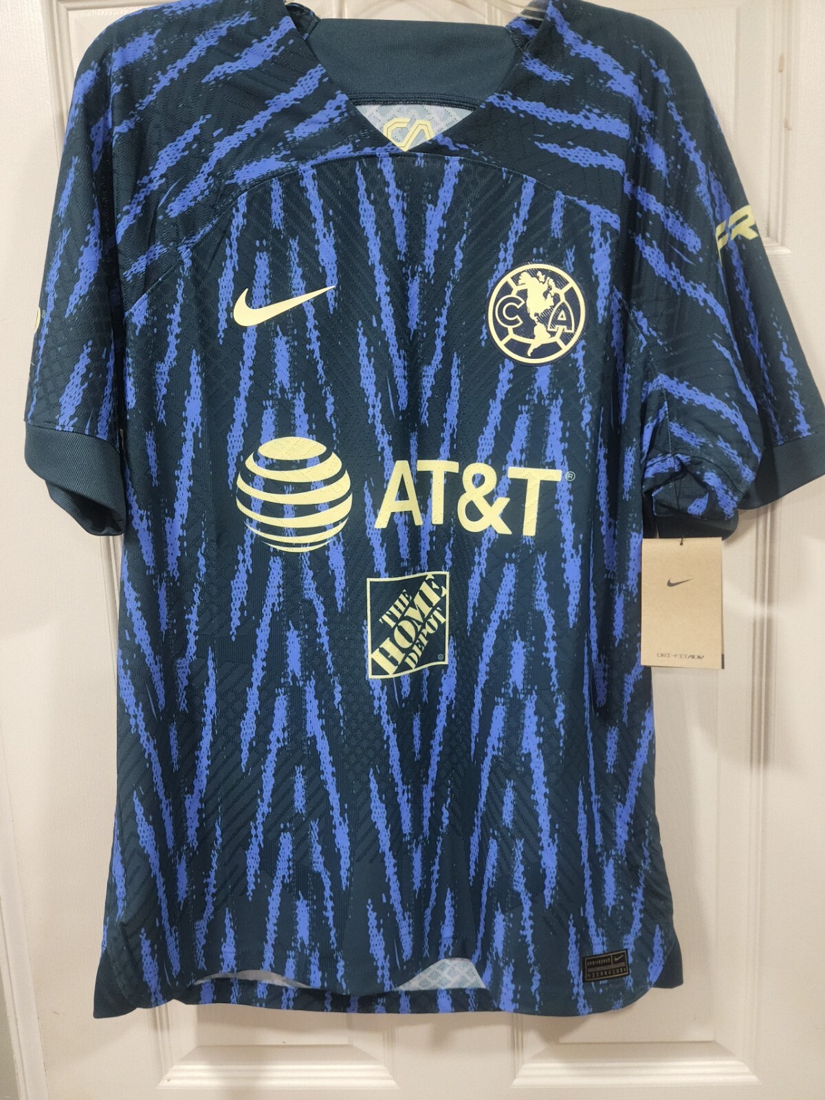 Nike Club America Vapor Match ADV Away Soccer Jersey 22/23 Sz Large DJ7638-455