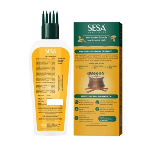 Sesa Ayurvedic Hair Oil 5000 Year Old Kshir Pak Vidhi, Bhringraj & 17 Rare Herbs - Picture 3 of 8