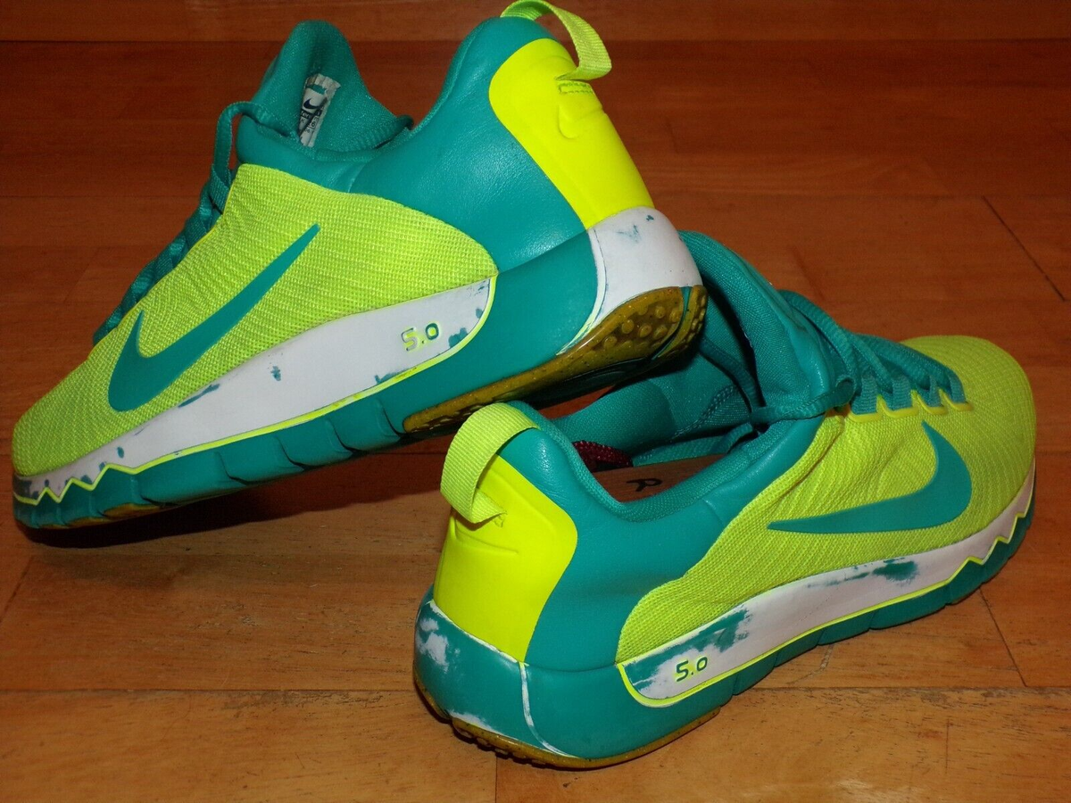 NIKE Men FREE TRAINER 5.0 Neon Yellow Green Mesh Shoes Size