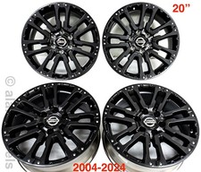 4 Nissan Titan 20 Aluminum Black Factory Oem Wheel Rim62754 2004-2024