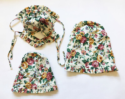 Longaberger Stoff Korb Einlagen - 3er Set - Gartenpracht Blumenmuster