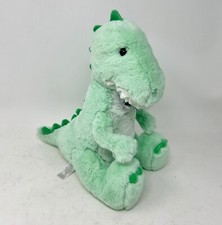 FAO Schwarz Plush 12 Mint Green Dinosaur w/ Bow Tie Stuffed Animal Toy Stuffie