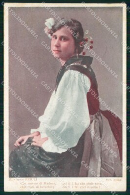 Udine City Costumes Fruch postcard QT2949
