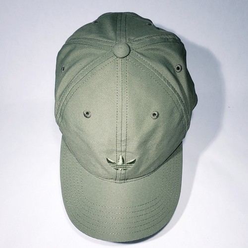 Adidas Modern Relaxed Fit Strapback Green Cap Hat Embroidered Logo Vent Holes - Picture 6 of 8