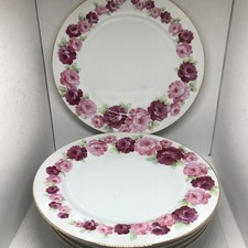 Piatti da portata Shofu China dipinti a mano Yarland Roses. Lotto di sei (6).