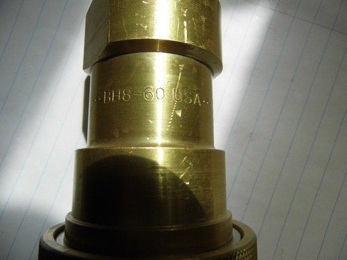 Quick Coupling Parker 60 Series Female Brass1" BH8-60, fits BH8-61 Nipple 14 ea. - Picture 2 of 5