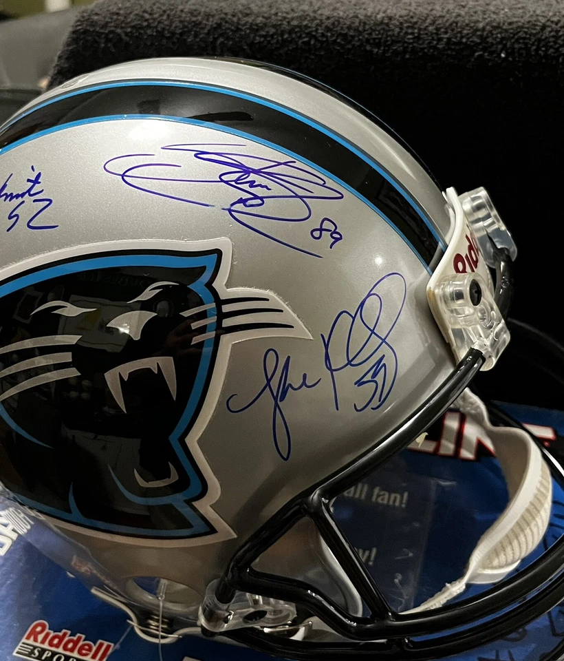 CAROLINA PANTHERS SIGNED Reggie White Kevin Greene ++ Authentic Helmet JSA LOA - Image 3 of 4