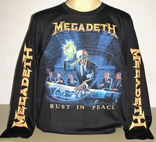 Megadeth Rust In Peace Long Sleeve T-Shirt Size S M L XL 2XL 3XL Metal Band New!