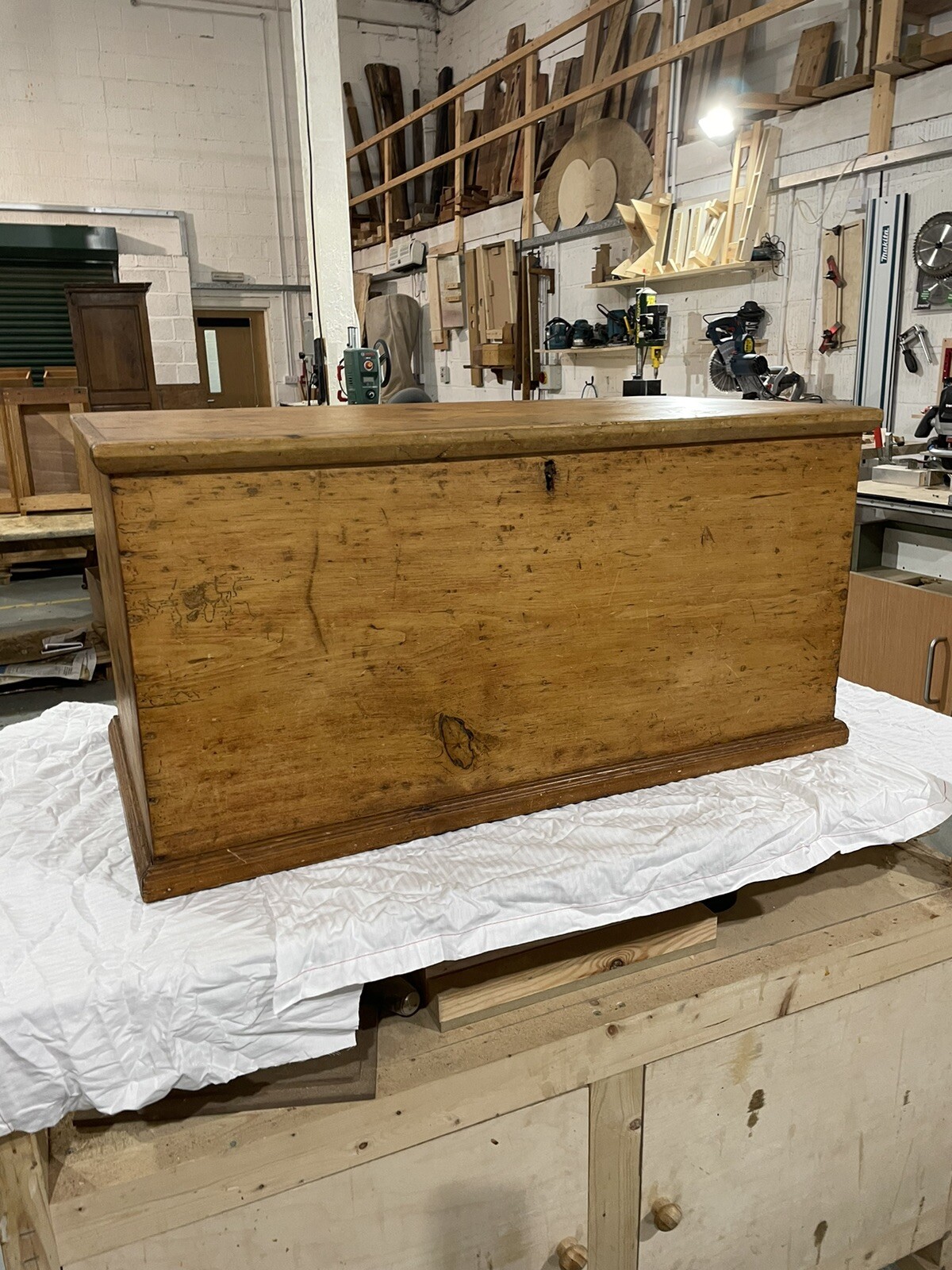 Victorian Pine Blanket Box eBay