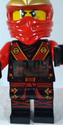 Lego Ninjago Sky Pirate KAI Minifigure Digital Dial Alarm Clock Red Black  Te