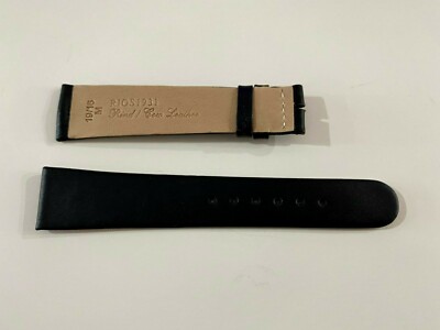 GENUINE RIND/COW LEATHER STRAP -BLACK- RIOS1931 - 19MM