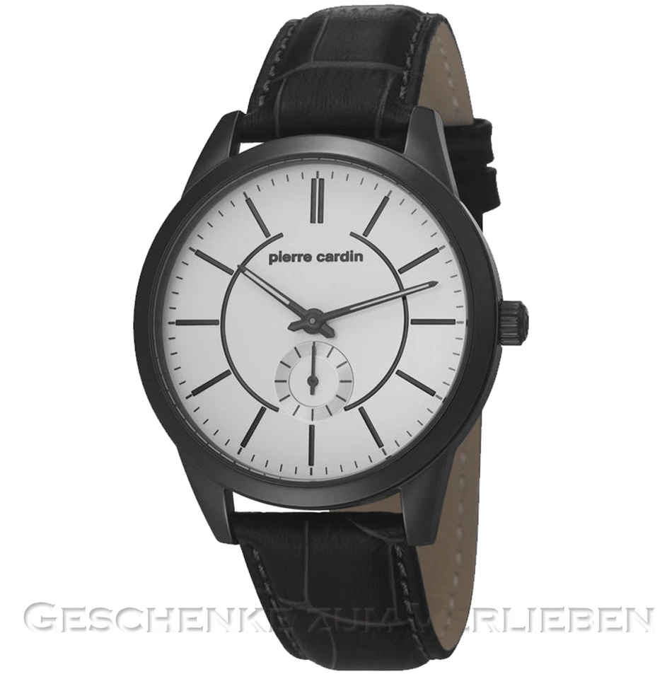 Pierre Cardin Herrenuhr Troca IP anthrazit  Lederband  PC106571F05 - Bild 1 von 1