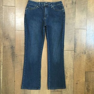 St Johns Bay Jeans Snap Flap Back Pocket Stretch Denim Boot Cut Womens Size 6 | eBay