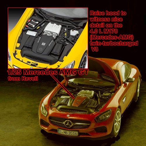 REVELL 07028 1/24 MERCEDES-AMG GT KIT MODELLO - Foto 3 di 6