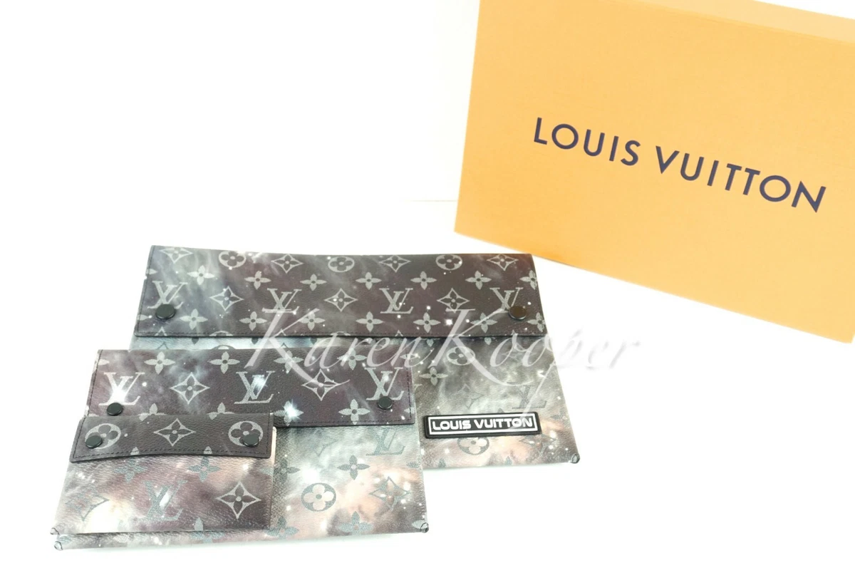 LOUIS VUITTON ALPHA MONOGRAM GALAXY KIRIGAMI TRIPLE POCHETTE SET AUTHENTIC  NEW