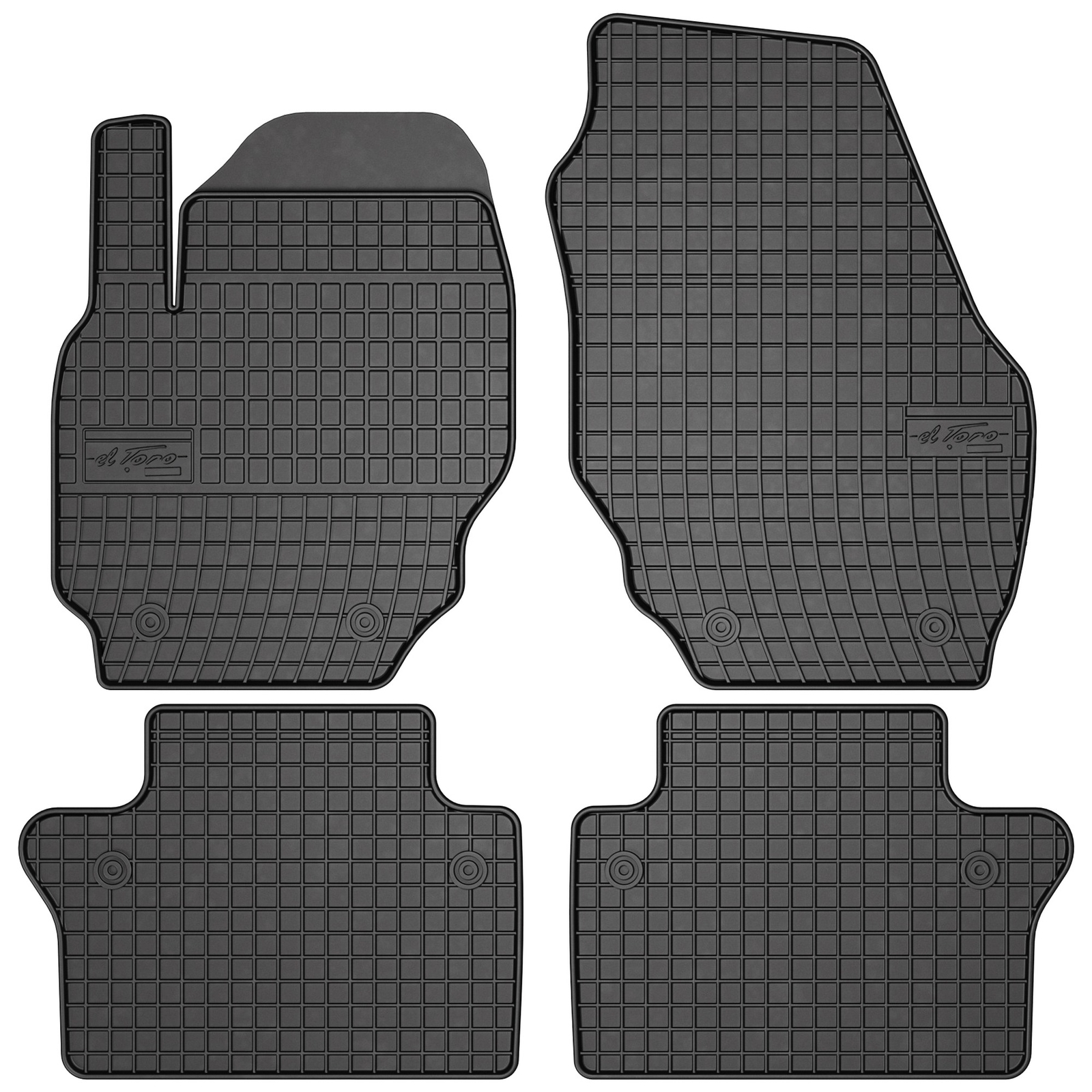 Tapis de sol robuste El Toro en caoutchouc premium pour Volvo S80