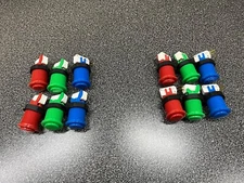 NEW Set of iL  Arcade Convex Push Buttons for Marvel Capcom with Cherry Switch