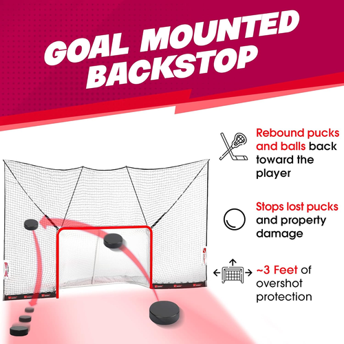 Shag Stop, Lacrosse Goal and Ice Hockey Backstop Net, Durable Lacrosse Backstop - Picture 3 of 9