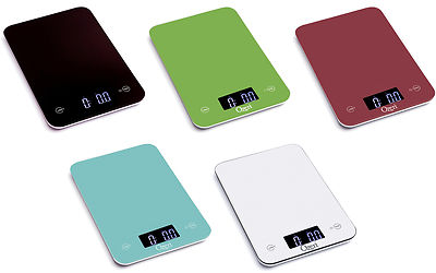 Ozeri Touch Professional Digital Kitchen Scales, Tempered Glass, 5 Colors