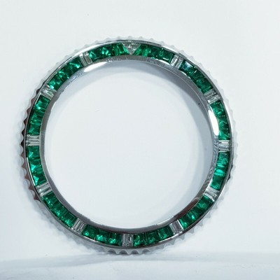 GHIERA Diamanti e Smeraldi 4 Carati Totali per ROLEX SUBMARINER | eBay