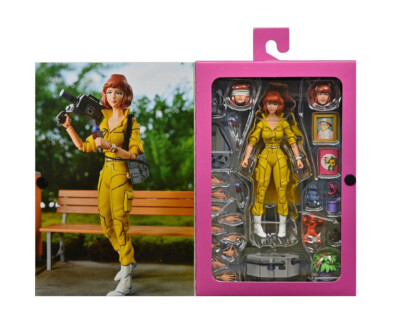 Cartoon April O'Neil Teenage Mutant Ninja Turtles TMNT 18cm Action Figur NECA