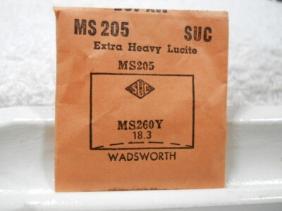 SUC MS205 Watch Crystal Fit Wadsworth - 26.0 x 18.3 mm - Replacement / Repair