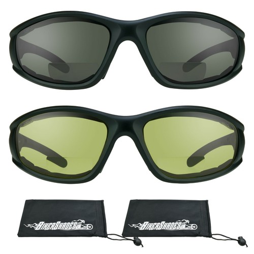 Lector de seguridad bifocal para motocicleta gafas de sol grandes acolchadas de espuma para hombre Z87+ ajuste ancho - Imagen 44 de 66