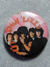 Vintage 80s Thin Lizzy Pin Badge Purchased Around 1986 