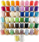 50 Spools Embroidery Machine Thread Kit Including 40 Brother Colors+8 Variegated