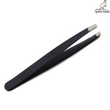 Professional Hair Removal Tweezer Black Slanted Manicure Pedicure Tools